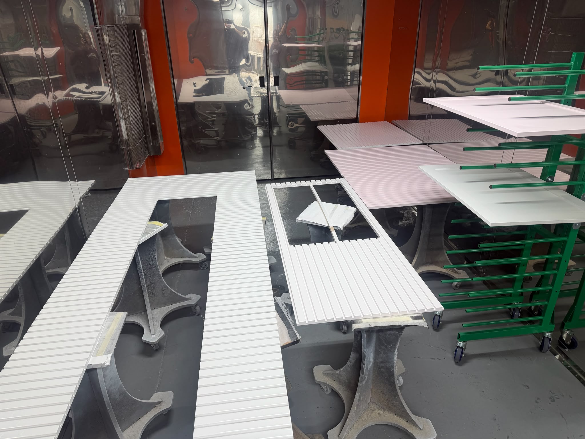 Grey finished joinery panel